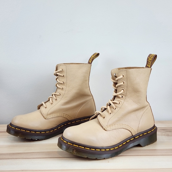 Dr. Martens | Shoes | Dr Martens Pascal Nude Boots Size 5 Has Scuffs |  Poshmark